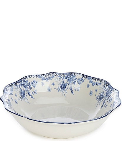 Southern Living Caroline Collection Blue & White Chinoiserie Serving Bowl