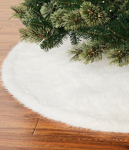 Southern Living Blue Christmas Collection Faux Fur Tree Skirt