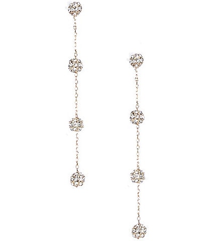 Southern Living Borrowed & Blue by Southern Living Chain with Stone Balls Linear Earrings