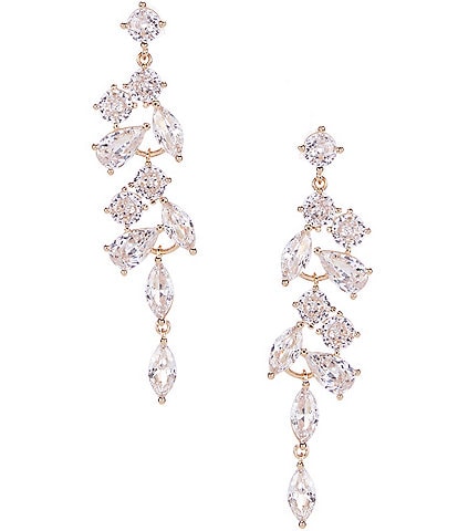 Southern Living Borrowed & Blue By Southern Living Cubic Zirconia Stone Statement Drop Earrings