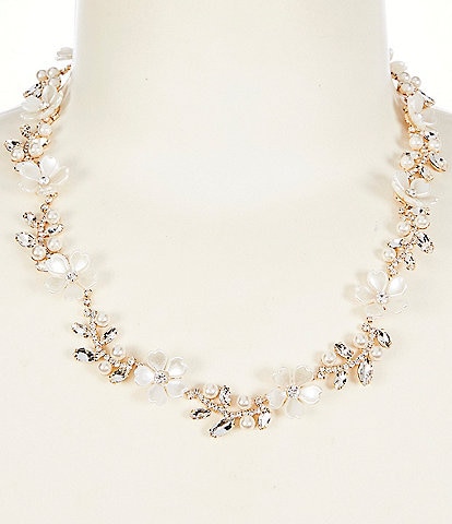 Southern Living Borrowed & Blue by Southern Living Delicate Flowers Collar necklace