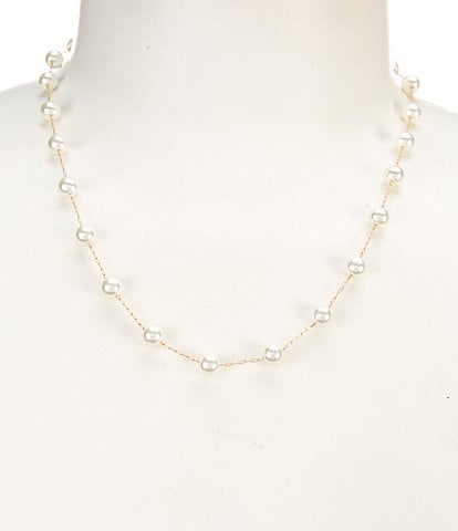 Southern Living Borrowed & Blue By Southern Living Delicate Pearl Collar Necklace