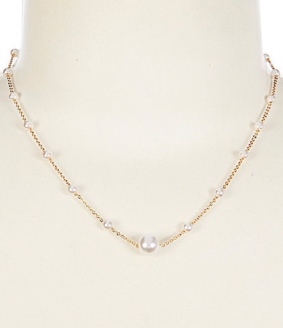 Southern Living Borrowed & Blue by Southern Living Delicate Pearl Collar Necklace