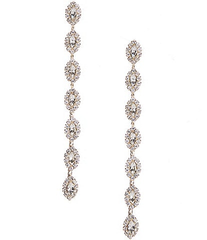 Southern Living Borrowed & Blue By Southern Living Marquis Crystal Linear Earrings