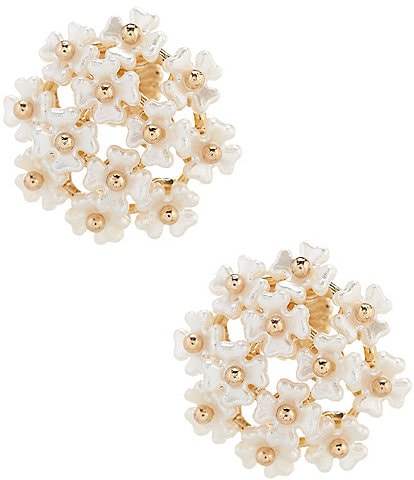 Southern Living Borrowed & Blue By Southern Living Pearl Flower Cluster Drop Earrings