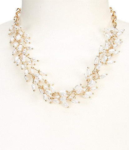 Southern Living Borrowed & Blue By Southern Living Pearl Shakey Statement Necklace