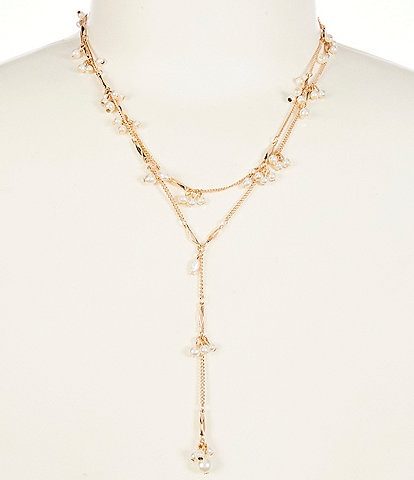 Southern Living Borrowed & Blue by Southern Living Shaky Pearls Y Necklace
