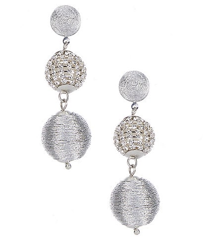 Southern Living Borrowed & Blue by Southern Living Three Drop Crystal Earrings