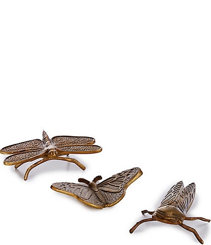 Southern Living Brass Insect Antique Assortment, Set of 3