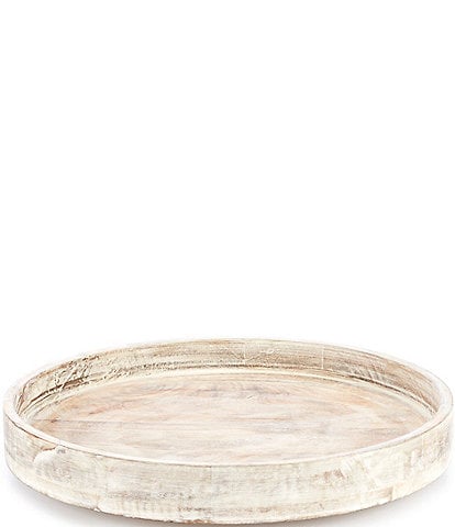 Southern Living Burnt White Washed Lazy Susan