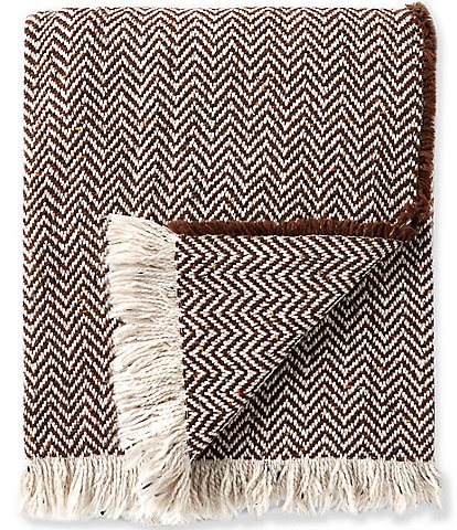 Southern Living Camden Marled Herringbone Throw