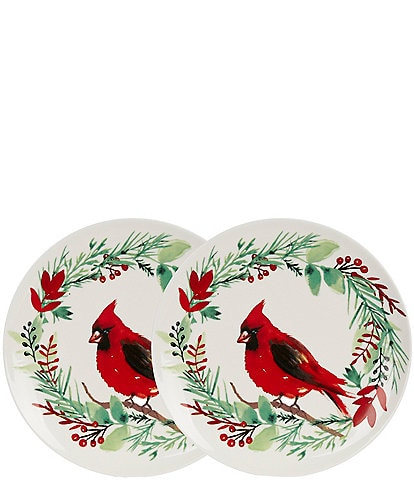 Southern Living Cardinal Accent Plates, Set of 2