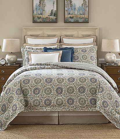 Southern Living Celeste Medallion Reversible Comforter Mini Set