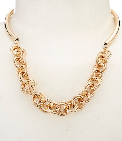 Southern Living Chain Collar Statement Necklace