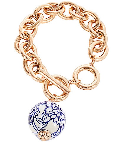 Southern Living Chinoiserie Bead Link Line Bracelet