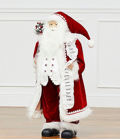 Southern Living Christmas Cheer Collection White 3-ft. Classic Santa Figurine