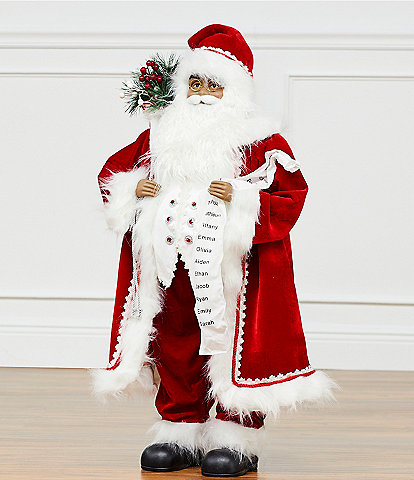 Southern Living Christmas Cheer Collection African American 3-ft. Classic Santa Figurine