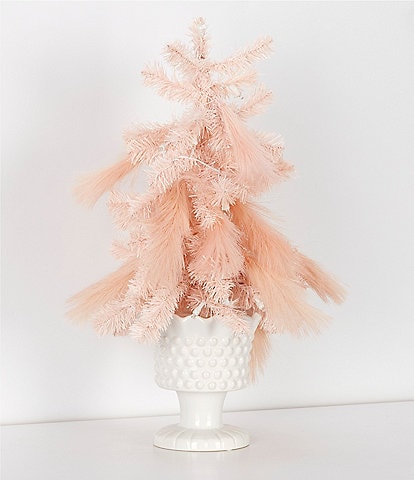 Southern Living Christmas Cheer Collection LED Pre-Lit 2-ft. Pampas Grass Tree in Ceramic Pot