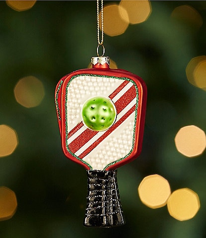 Southern Living Christmas Cheer Collection Pickleball Paddle Glass Ornament