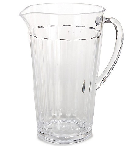 Southern Living Clear Acrylic Ribbed Pitcher
