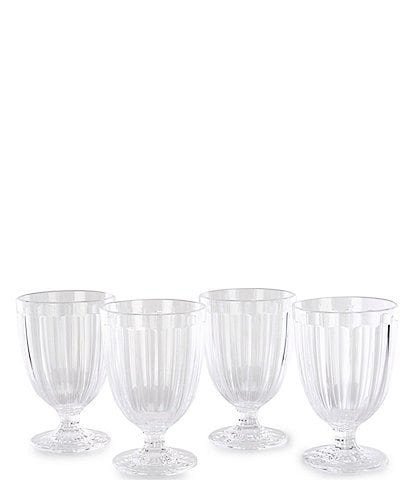 Southern Living Clear Acrylic Short Goblets, Set of 4