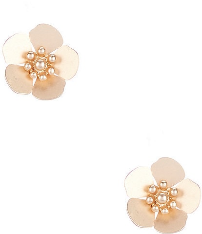 Southern Living Delicate Flower Metal Stud Earrings