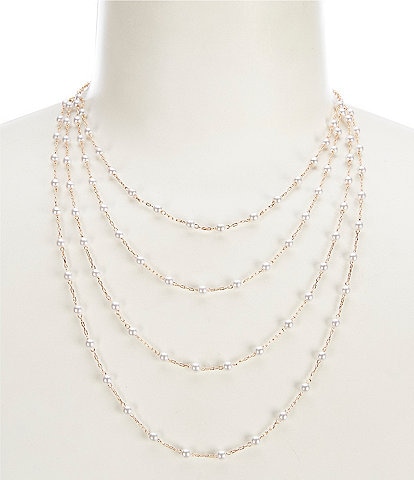 Borrowed & Blue by Southern Living Delicate Pearl Multi Strand Necklace