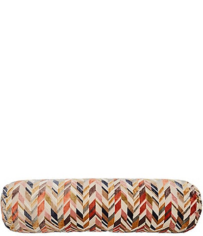 Southern Living Design House Multicolored Chevron Stripe Bolster Decorative Pillow