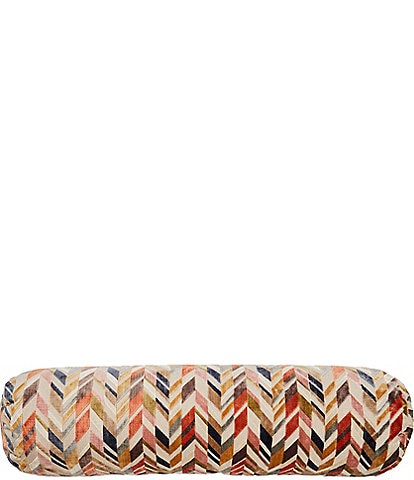 Southern Living Design House Multi-Color Chevron Bolster Decorative Pillow