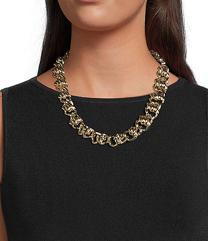 Southern Living Double Link Chain Statement Necklace