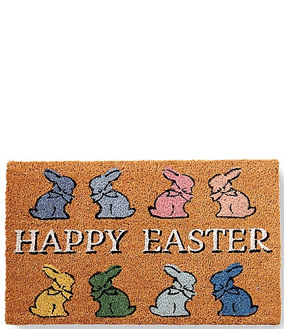 Southern Living Easter Collection #double;Happy Easter#double; Bunny Rectangular Coir Door Mat