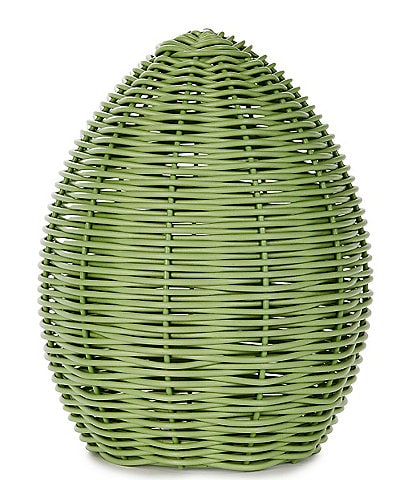Southern Living Easter Collection Wicker Look Medium Green Egg Tabletop Decor