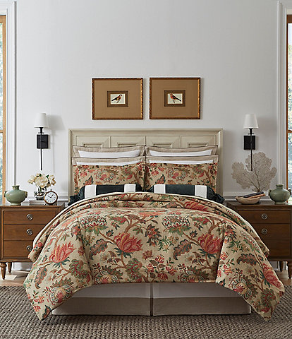 Southern Living Emma Jacobean Floral Comforter Mini Set