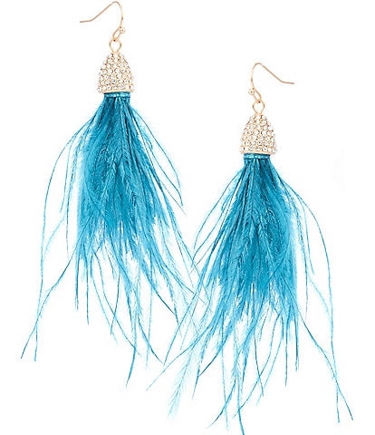 Southern Living Feather Drop Earrings