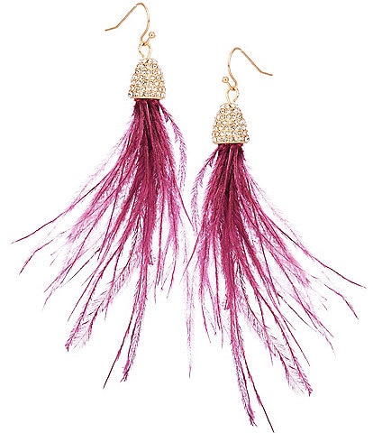 Southern Living Feather Drop Earrings
