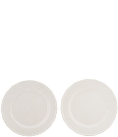 Southern Living Festive Fall Bamboo White Dinner Plates, Set of 2