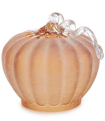 Southern Living Festive Fall Collection Frosted Glass Pumpkin