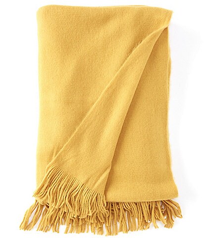 Southern Living Festive Fall Collection Mohair Fringed Knit Throw