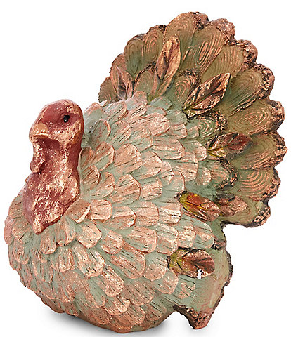 Southern Living Festive Fall Collection Small Rustic Turkey Figurine