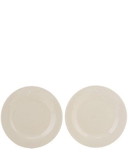 Southern Living Festive Fall Duck Embossed Salad Plate, Set of 2