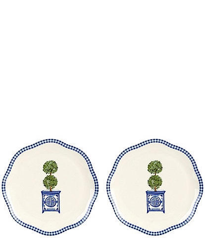 Southern Living Ginger Top Accent Plates, Set of 2