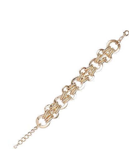 Southern Living Gold-Tone Link Line Bracelet