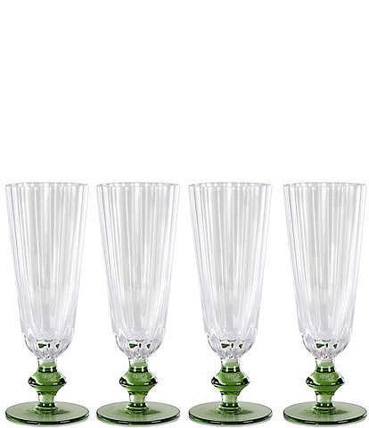 Southern Living Gracie Flute Glasses, Set of 4