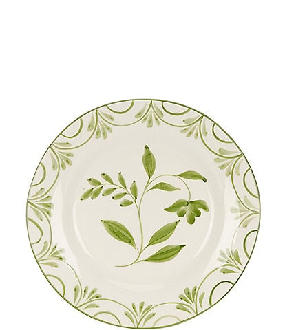 Southern Living Genevieve Collection Green Hand Painted Salad Plate