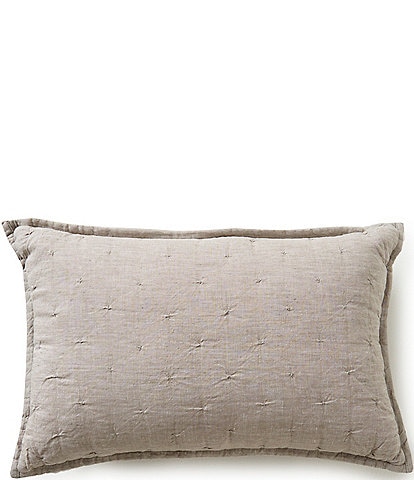 Southern Living Heirloom Quilted Linen Breakfast Pillow