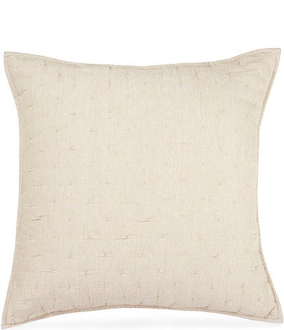 Southern Living Heirloom Quilted Linen Euro Sham