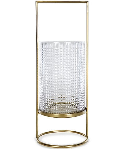 Southern Living Holiday Collection Glass & Metal Lantern