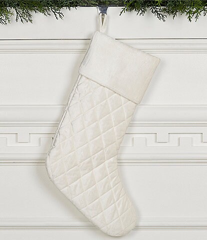 Southern Living Holiday Collection Quilted Velvet Stocking