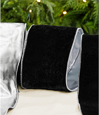 Southern Living Holiday Collection Solid 4#double; Decorative Ribbon