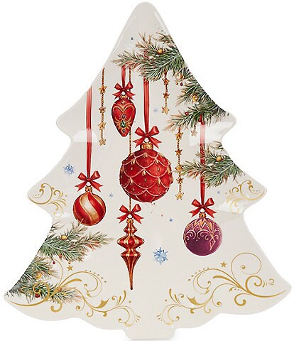Southern Living Holiday Ornament Tree Platter